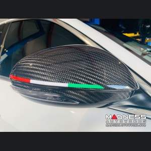 Alfa Romeo Giulia Mirror Covers - Carbon Fiber - Full Replacements - GTA Style